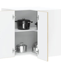 Küchen-Eckhängeschrank Porto Sonoma-Eiche Holzwerkstoff
