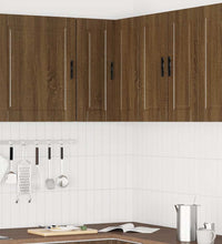 Küchen-Eckhängeschrank Porto Braun Eichen-Optik Holzwerkstoff