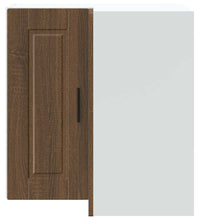 Küchen-Eckhängeschrank Porto Braun Eichen-Optik Holzwerkstoff