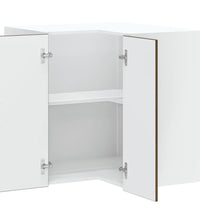Küchen-Eckhängeschrank Porto Braun Eichen-Optik Holzwerkstoff