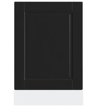 Geschirrspülerblende Porto Schwarz 45x1,5x67 cm Holzwerkstoff