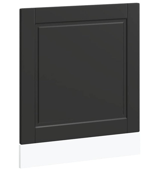 Geschirrspülerblende Porto Schwarz 60x1,5x67 cm Holzwerkstoff