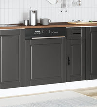 Geschirrspülerblende Porto Schwarz 60x1,5x67 cm Holzwerkstoff