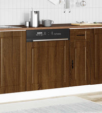 Geschirrspülerblende Porto Braun Eichen-Optik 60x1,5x67 cm