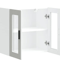 Küchen-Hängeschrank mit Glastür Porto Weiß