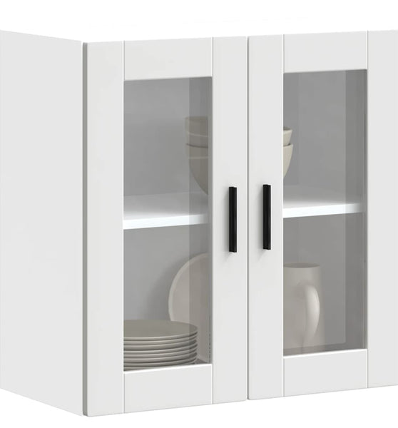 Küchen-Hängeschrank mit Glastür Porto Weiß