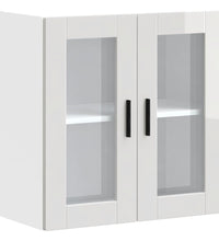 Küchen-Hängeschrank mit Glastür Porto Hochglanz-Weiß