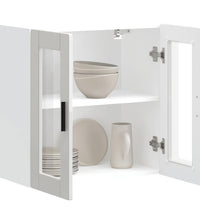 Küchen-Hängeschrank mit Glastür Porto Hochglanz-Weiß