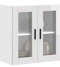 Küchen-Hängeschrank mit Glastür Porto Hochglanz-Weiß