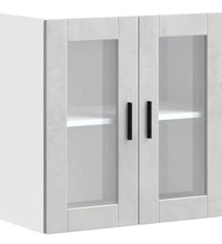 Küchen-Hängeschrank mit Glastür Porto Betongrau