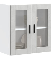 Küchen-Hängeschrank mit Glastür Porto Betongrau