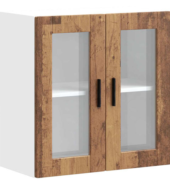 Küchen-Hängeschrank mit Glastür Porto Altholz-Optik