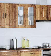 Küchen-Hängeschrank mit Glastür Porto Altholz-Optik