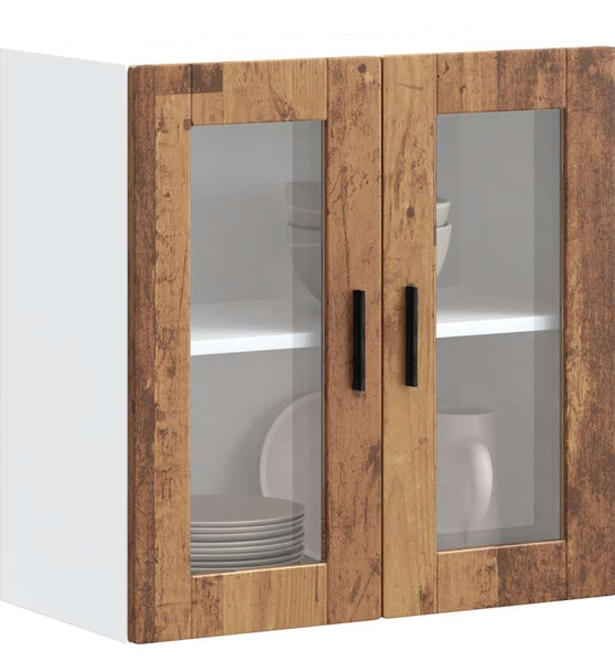 Küchen-Hängeschrank mit Glastür Porto Altholz-Optik