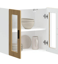 Küchen-Hängeschrank mit Glastür Porto Artisan-Eiche