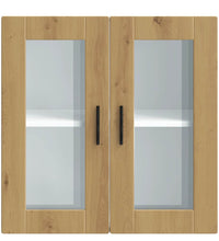 Küchen-Hängeschrank mit Glastür Porto Artisan-Eiche
