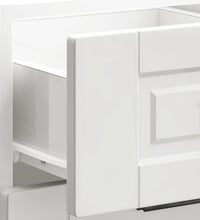 Küchenunterschrank Porto Hochglanz-Weiß Holzwerkstoff