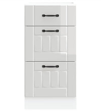 Küchen-Unterschrank Lucca Hochglanz-Weiß Holzwerkstoff
