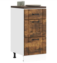 Küchen-Unterschrank Lucca Räuchereiche Holzwerkstoff