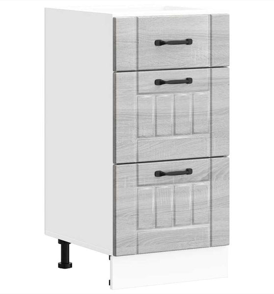 Küchen-Unterschrank Lucca Grau Sonoma Holzwerkstoff