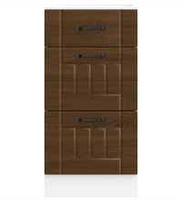 Küchen-Unterschrank Lucca Braun Eichen-Optik Holzwerkstoff