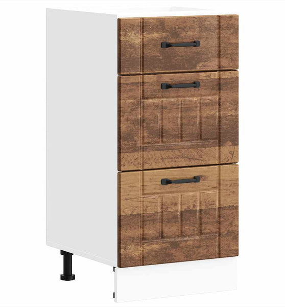 Küchen-Unterschrank Lucca Altholz-Optik Holzwerkstoff