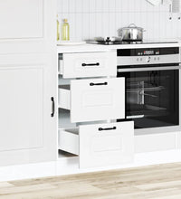 Küchenunterschrank Kalmar Weiß Holzwerkstoff
