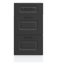 Küchenunterschrank Kalmar Schwarz Holzwerkstoff