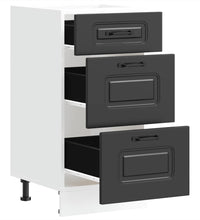 Küchenunterschrank Kalmar Schwarz Holzwerkstoff