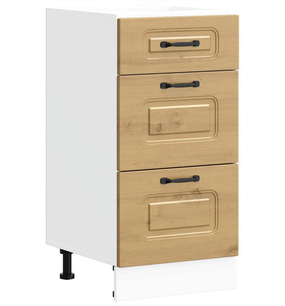 Küchenunterschrank Kalmar Artisan-Eiche Holzwerkstoff