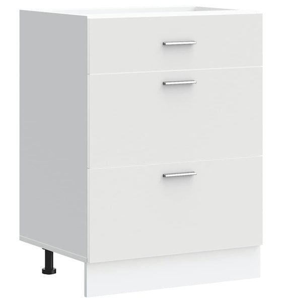 Küchenunterschrank Weiß Holzwerkstoff