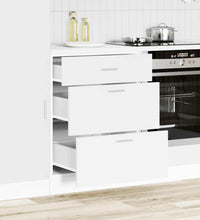 Küchenunterschrank Weiß Holzwerkstoff