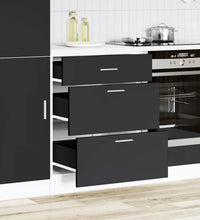 Küchenunterschrank Schwarz Holzwerkstoff