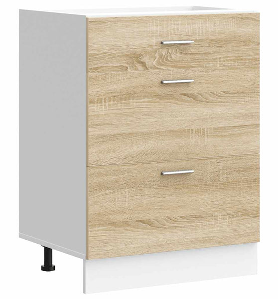 Küchenunterschrank Sonoma-Eiche Holzwerkstoff