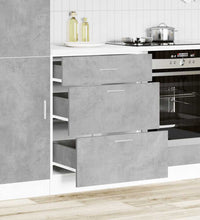 Küchenunterschrank Betongrau Holzwerkstoff