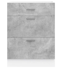 Küchenunterschrank Betongrau Holzwerkstoff