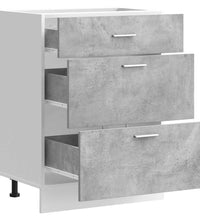 Küchenunterschrank Betongrau Holzwerkstoff
