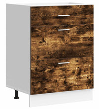 Küchenunterschrank Räuchereiche Holzwerkstoff