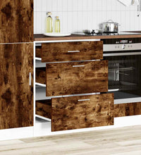 Küchenunterschrank Räuchereiche Holzwerkstoff