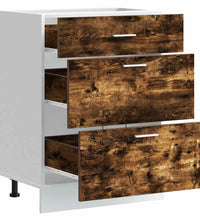 Küchenunterschrank Räuchereiche Holzwerkstoff