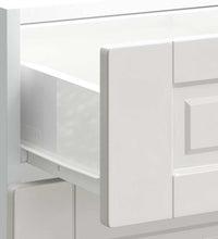 Küchenunterschrank Porto Hochglanz-Weiß Holzwerkstoff
