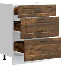 Küchenunterschrank Porto Räuchereiche Holzwerkstoff