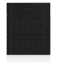 Küchen-Unterschrank Lucca Schwarz Holzwerkstoff