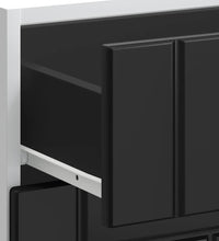 Küchen-Unterschrank Lucca Schwarz Holzwerkstoff