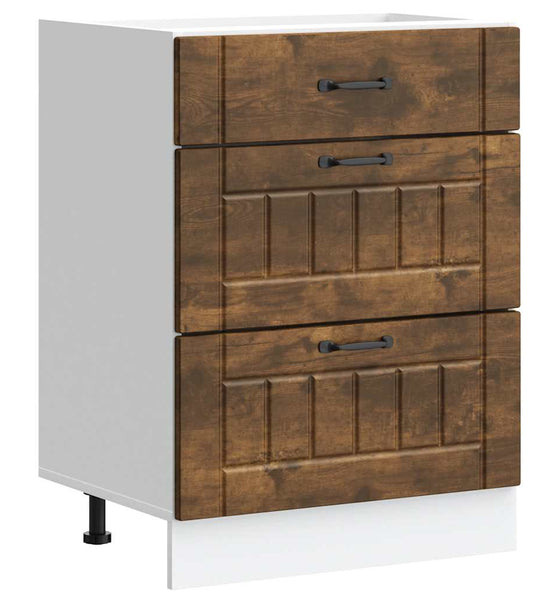 Küchen-Unterschrank Lucca Räuchereiche Holzwerkstoff