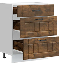 Küchen-Unterschrank Lucca Räuchereiche Holzwerkstoff