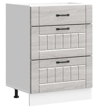 Küchen-Unterschrank Lucca Grau Sonoma Holzwerkstoff