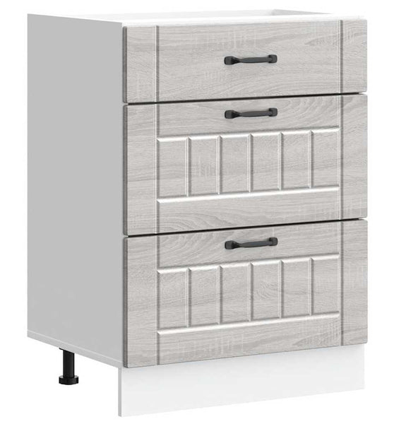Küchen-Unterschrank Lucca Grau Sonoma Holzwerkstoff