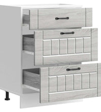 Küchen-Unterschrank Lucca Grau Sonoma Holzwerkstoff