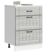 Küchen-Unterschrank Lucca Grau Sonoma Holzwerkstoff